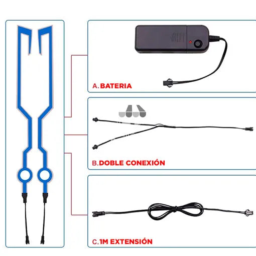 Cinta Led Para Casco + Envio Gratis