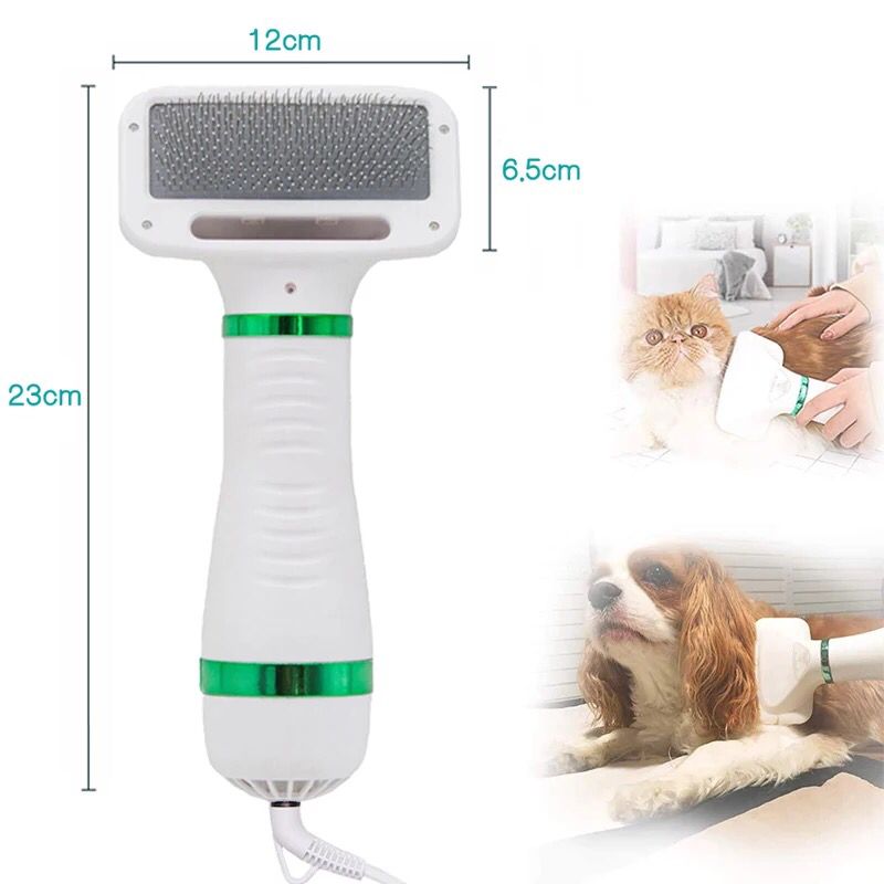 Cepillo Secador Mascota 2 En 1 Peine Pelo Para Perro Y Gato - Canela Hogar