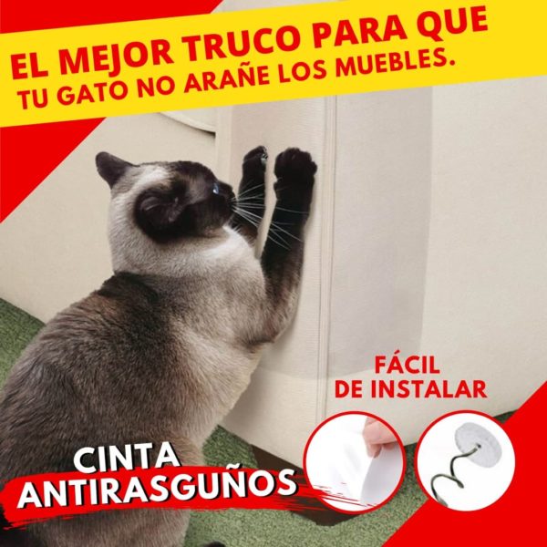 Cinta Protectora De Gatos Para Muebles + Envío Gratis